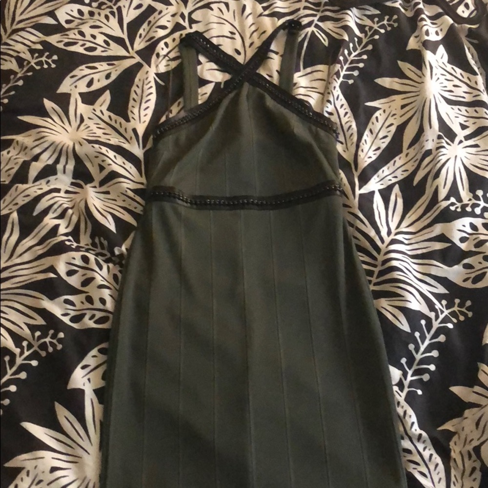 Top shop olive green dress